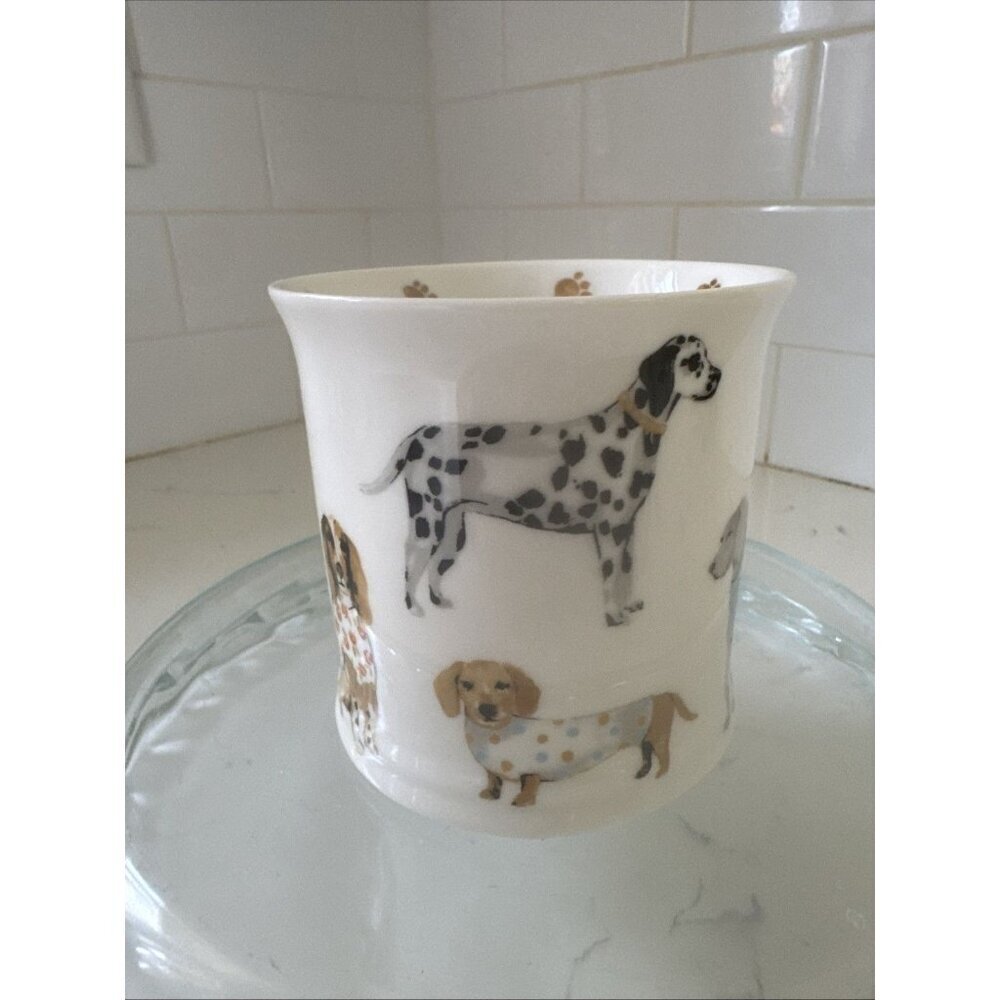 Cooksmart Fine China England 16oz Cute Dogs w/Sweaters & Bandanas Coffee Tea Cup - Picture 8 of 12